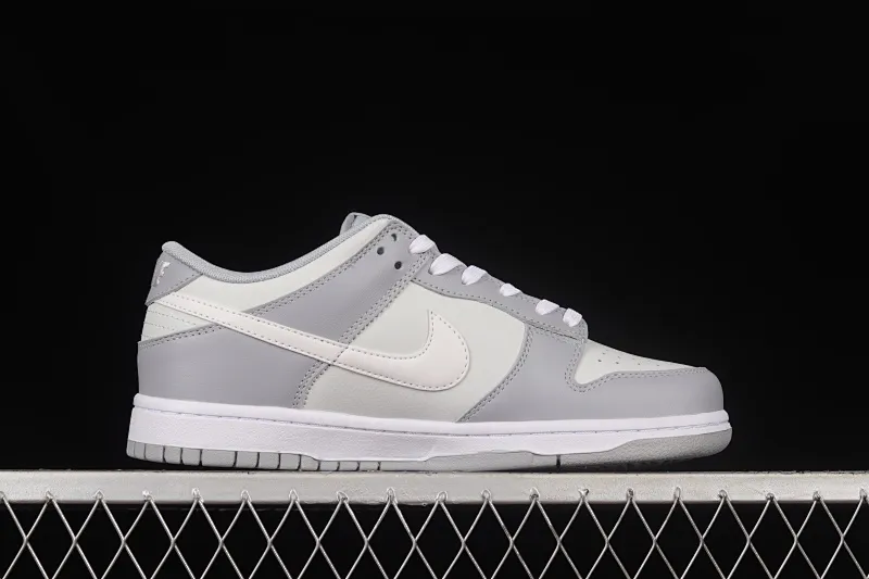 All categories Nk SB Dunk series Nk SB Dunk Low low-top sneakers J version Nk Dunk Low Retro "Grey White" cool gray color SB smashed backboard fashion casual sneakers DJ6188-001